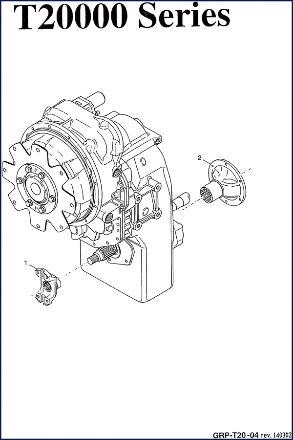 Dana Spicer T20000 2005 Parts Catalog cover showing transmission assembly and part number tables
