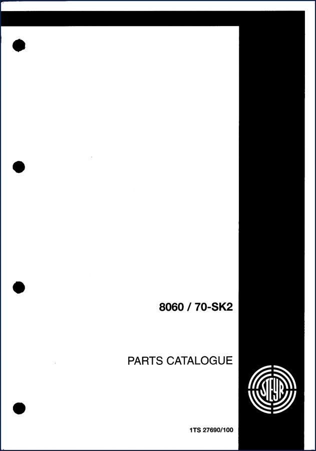 Steyr 8060 8070 parts catalog factory OEM 647 pages