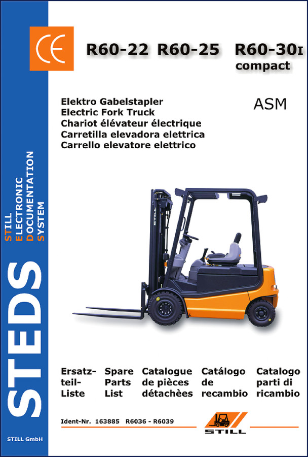 Still R60-22 R60-25 R60-30 2016 OEM Parts Catalog cover page
