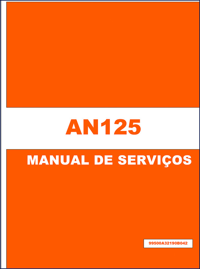 Suzuki AN125 Service Manual – OEM factory repair manual, 202 pages, English language, 2000s model Scooter Burgman