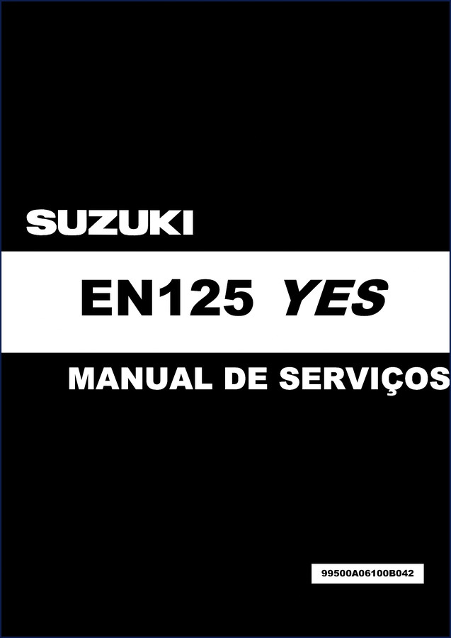 Suzuki EN125 Service Manual cover – 68-page factory repair document