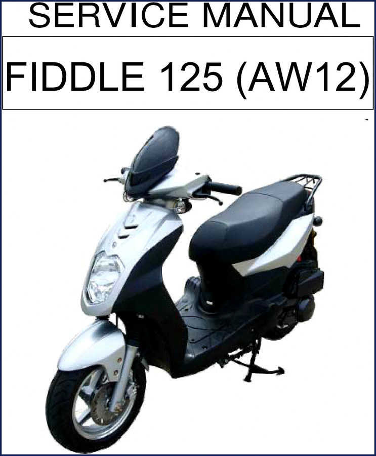 SYM FIDDLE 125 AW12 Service Manual cover with contents