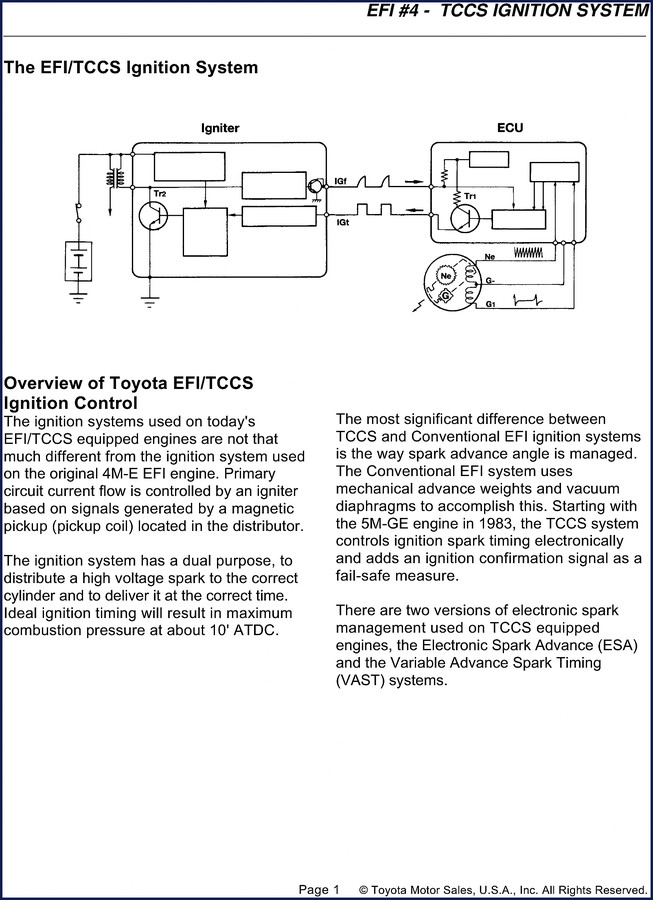 Toyota 4M-E and 5M-GE factory technical manual cover showing engine diagrams