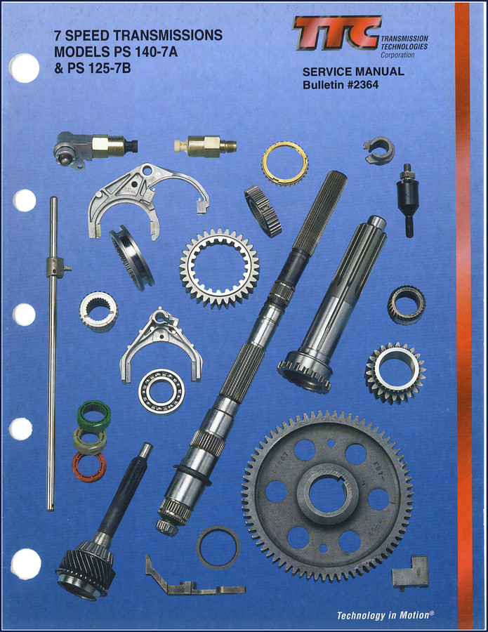 Transmission Technologies PS 140-7A PS 125-7B Service Manual cover page