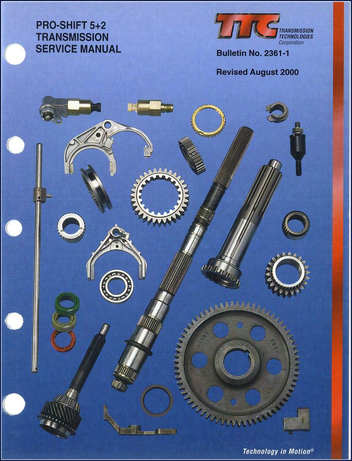 Transmission Technologies PS105-7LL 9505-2A PS130-6L 9505-2B 2000 Service Manual cover