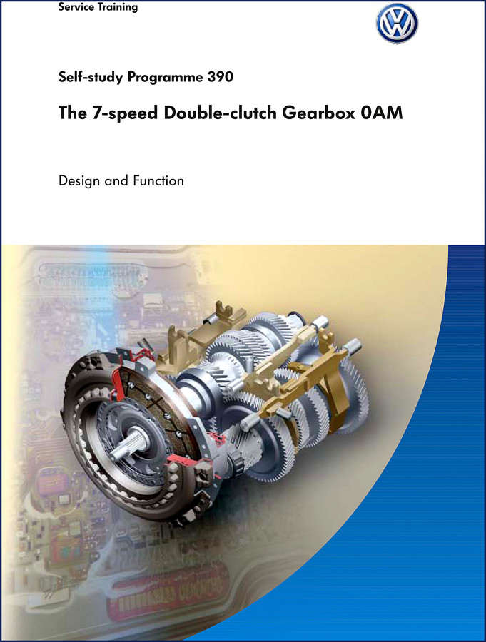 Volkswagen 0AM Training Manual cover - 7-speed double clutch gearbox training document