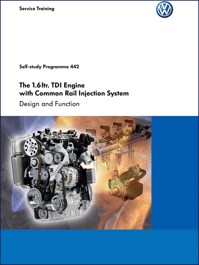 Volkswagen 1.6L TDI and 2.0l 103kW TDI self-study programme 442 service manual cover