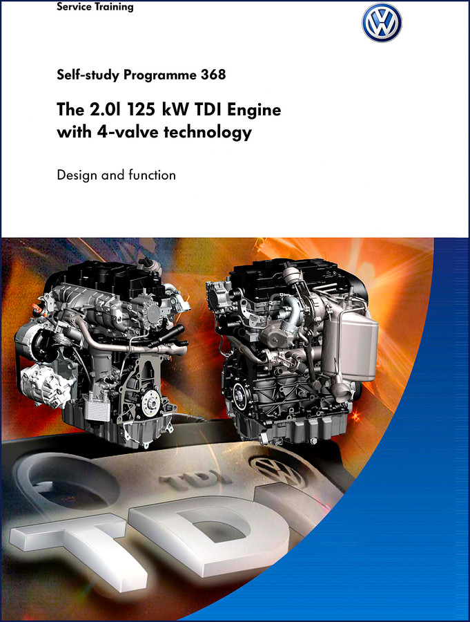 Volkswagen 2.0l 125 kW TDI Training Manual cover - OEM self-study programme