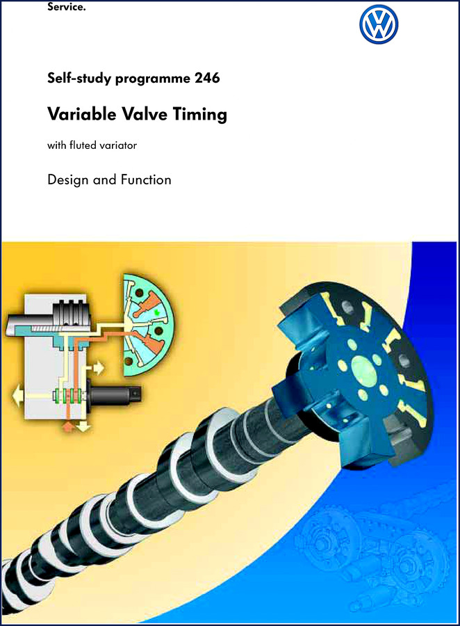 Volkswagen 2.8 litre V6 and 2.3 litre V6 Training Manual cover - variable valve timing design and operation