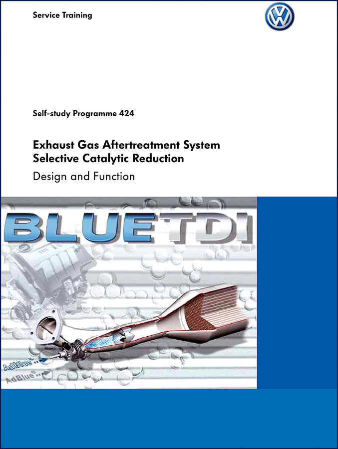 Volkswagen BlueTDI Training Manual 56 pages SCR exhaust aftertreatment cover image