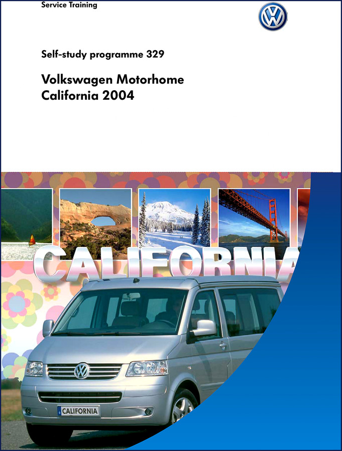 2004 Volkswagen California Training Manual cover – OEM self-study programme 329
