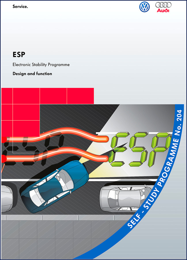 Volkswagen ESP Training Manual cover diagram Electronic Stability Programme design and function