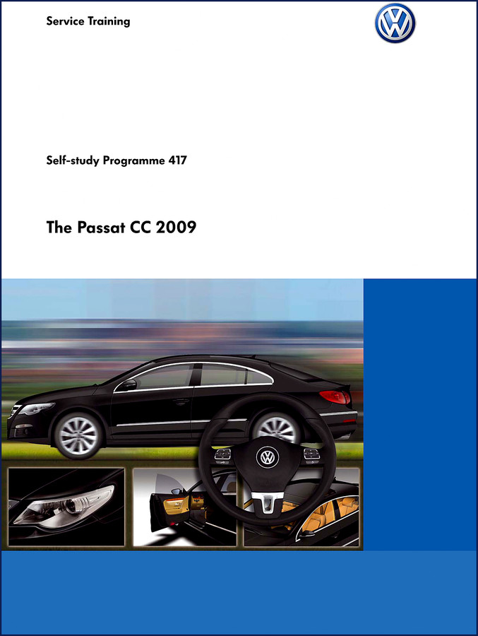 Cover of Volkswagen Passat CC 2009 Training Manual, 68 pages, OEM factory documentation