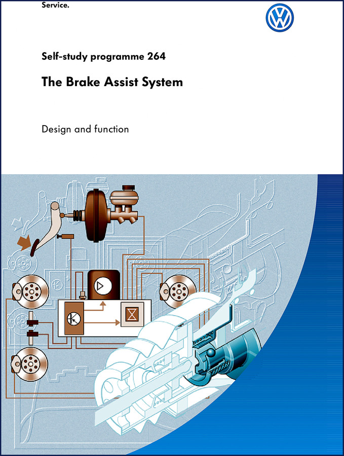Volkswagen SSP 264 2000 Training Manual cover page for brake assist system