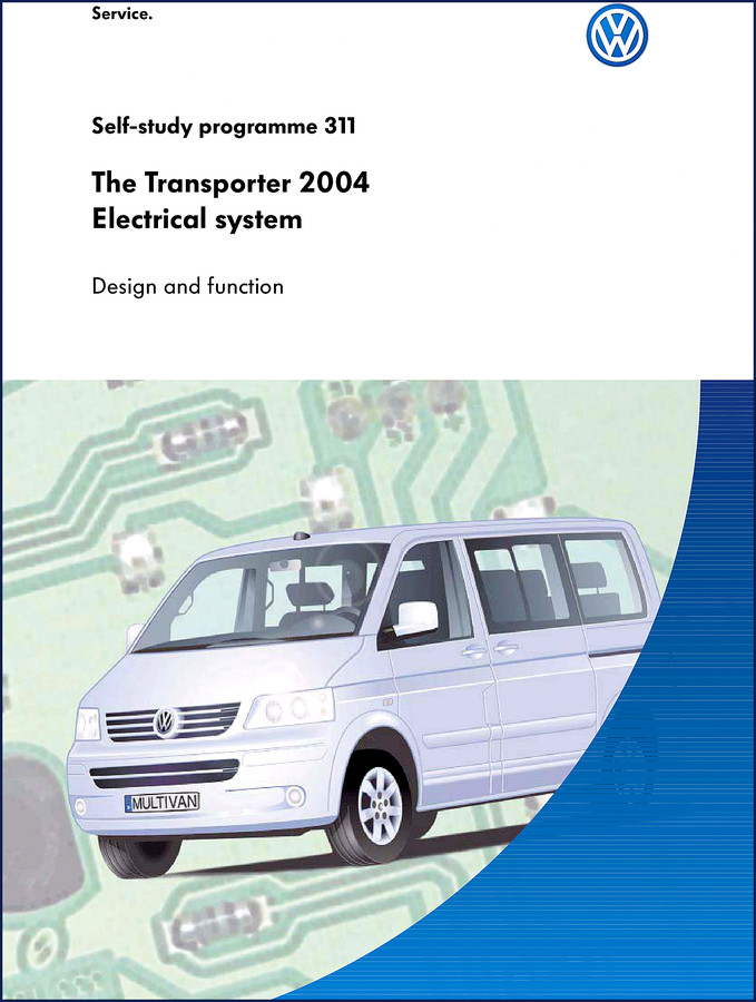 2004 Volkswagen Transporter Multivan Technical Manual cover – 64 page factory self-study programme