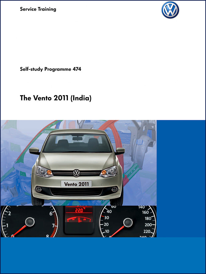 Volkswagen Vento 2011 Training Manual cover – self-study programme 474