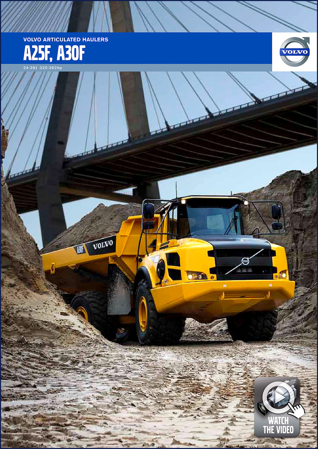 Volvo A25F A30F Technical Manual cover page factory service manual