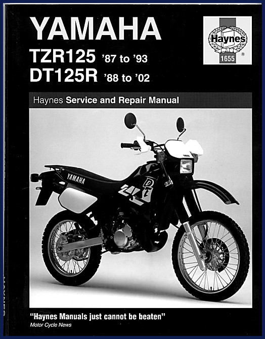 Yamaha TZR125 and DT125R 2002 Haynes Service Manual cover