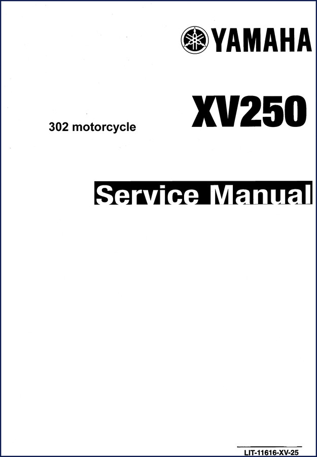 Yamaha XV250 1994 Service Manual - OEM factory wiring diagrams and torque specifications