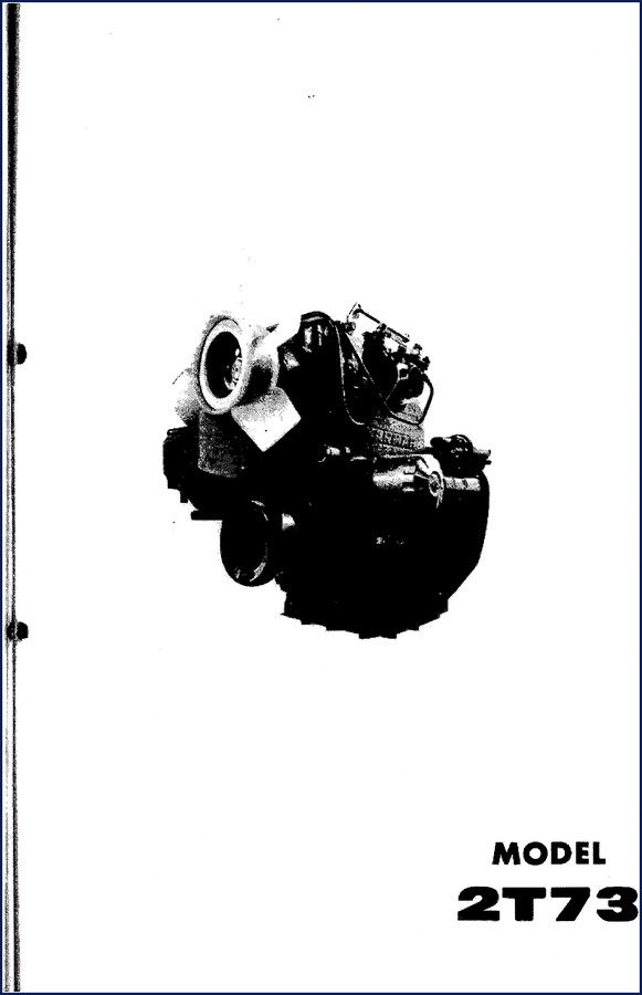 Yanmar YM1100D Parts Catalog cover – 54-page OEM parts list for 2T73 engine