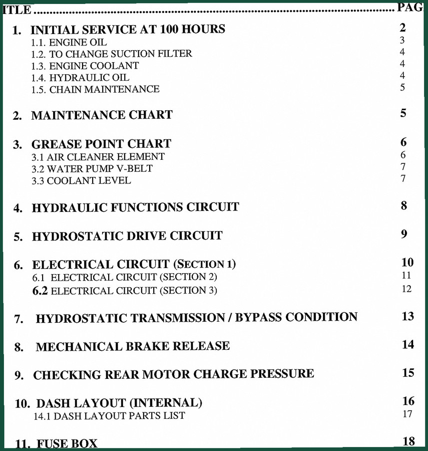 Combilift C6000 GT Service Manual – 19 Pages OEM Specs