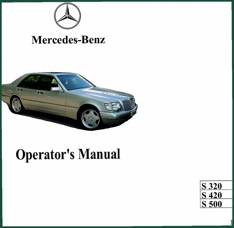 Mercedes-Benz S 320/S 420/S 500 Operator Manual – 153 Pages