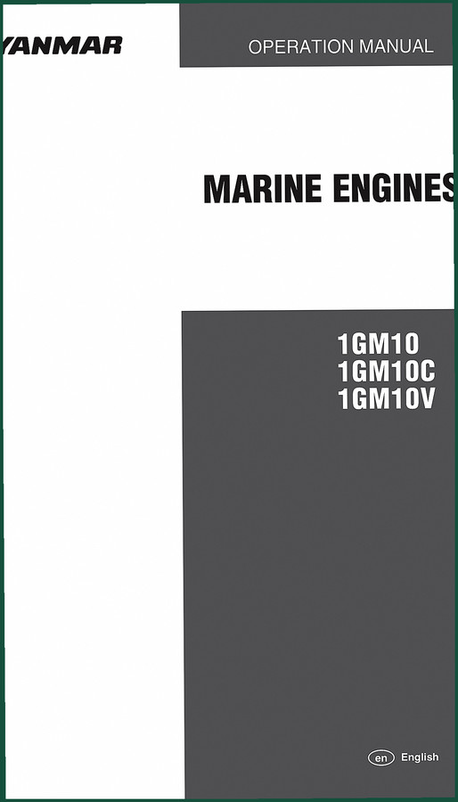 Yanmar 1GM10/1GM10C/1GM10V Operator Manual – 94 Pages OEM