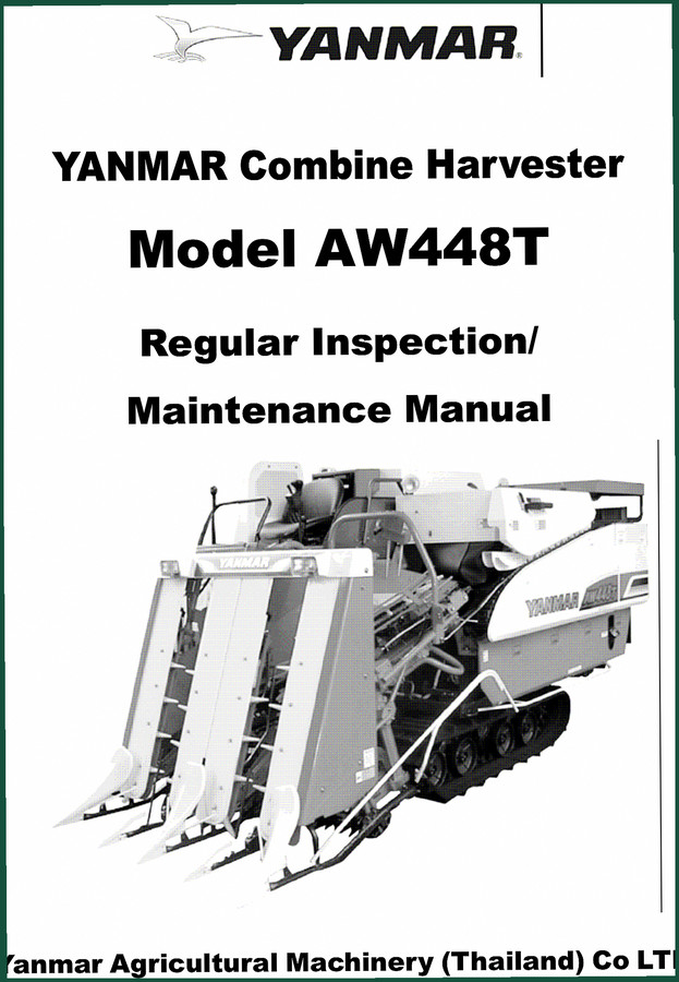 Yanmar AW448T Service Manual – 65 Pages OEM Spec Data